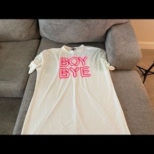 Fashionova boy bye mini dress size 3x women